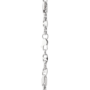Magnificent Mirror Finish White Pt950 Oversize Neck Cordon For Unisex Hip Hop Stage Bold Solid Platinum Showpiece - Product Image 6