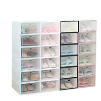 Casier à tiroirs Boîte à chaussures en plastique transparent empilable Boîte à chaussures personnalisée