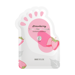 Mascarilla Exfoliante para Pies BREYLEE de Fresa, Mascarilla Exfoliante para Pies de Larga Duración - Product Image 1