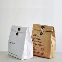 Tas Pendingin Makan Siang dari Kertas Tyvek Dupont Berinsulasi, Tahan Air, Tahan Lama, Ramah Lingkungan, Dapat Dicuci, dengan Logo Kustom Grosir