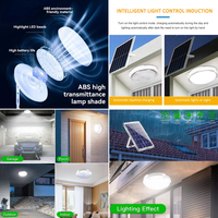 Luz de Techo Solar LED Redonda para Jardín, de Gran Venta, Impermeable IP65, para Interiores y Exteriores, 100W 200W 300W 400W 500W