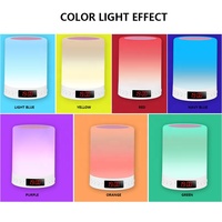 Nouvel arrivage réveil numérique Led couleur USB bureau tactile lampe Portable Bluetooth haut-parleur