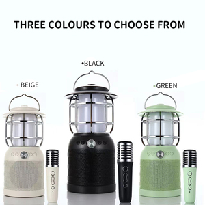 KENUO Enceinte portable <span class=keywords><strong>karaoké</strong></span> avec lumière LED dimmable pour ambiance de fête et camping - Product Image 2