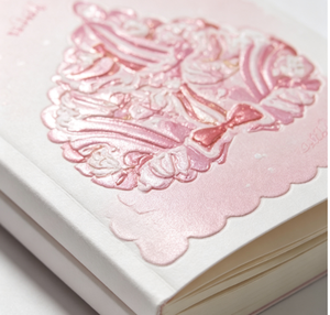 Quaderno Personalizzato con Cuore Rosa in Rilievo UV, 170*240mm, 88 <span class=keywords><strong>Fogli</strong></span>, 4 Design Assortiti, con Copertina Termoretraibile - Product Image 2