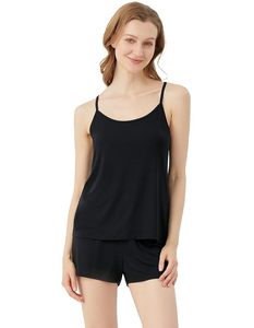 Women Floral Bamboo Fiber <b>Pajama</b> <b>Set</b> Sleeveless Shorts Summer Sleepwear Soft Printed Casual Home Wear In-Stock Fast Shipping - Product Image 3