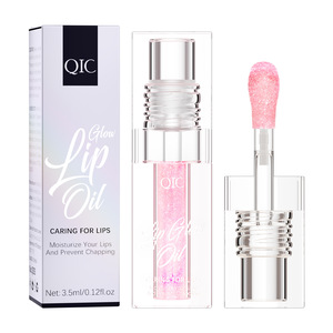 High Quality Jelly Feeling <b>Lip</b> Oil 6 Colors Waterproof <b>Glitter</b> Natural Vitamin E Vegan Hydrating <b>Lip</b> Care Moisturizing <b>Lip</b> Oil - Product Image 1