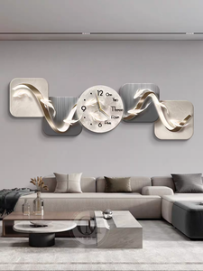 Reloj de Pared Colgante de Cristal Moderno y Lujoso 2026, Arte de Pared para Sala de Estar, Decoración <span class=keywords><strong>del</strong></span> Hogar - Product Image 3