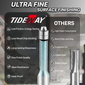 TIDEWAY平齐修剪器路由器底座修剪器手动工具，带平齐修剪器轴承钻头 - Product Image 3