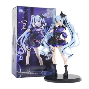 Figurine Miku Anime Hat Sune 20CM, style Gothic Lolita, Action Fairy Minror Sleeping <span class=keywords><strong>Beauty</strong></span>, Miku Winter Cherry, modèle de poupée en PVC, jouets - Product Image 1