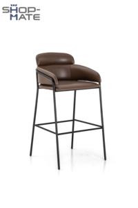 हॉट सेलिंग उच्च गुणवत्ता वाले फैशनेबल धातु लेदर कुशन होटल होम विला रेस्तरां बार घर घर विला रेस्तरां बार - Product Image 2