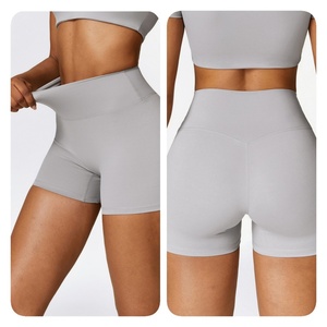 Shorts de sport moulants pour femme, leggings taille haute, pantalon de fitness amincissant, vêtements de gym et yoga, rehausseur de hanches, personnalisé pour la course - Product Image 4