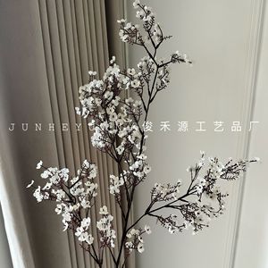 Arreglo floral de una sola rama de flor de aliento de bebé artificial Junheyuan, color rosa, para decoración del hogar y ramo de boda - Product Image 3