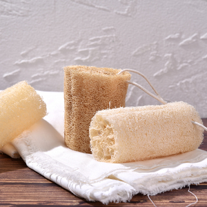 Lot de 4 éponges naturelles Luffa pour ongles, brosse nettoyante en fibres végétales, outil multifonctionnel de manucure, exfoliant corporel pour salon - Product Image 6