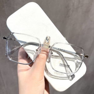 Occhiali da vista miope da donna ultraleggeri artefatto di bellezza Unisex grande montatura lusinga le piccole facce marrone occhio cornice del grado ottimale - Product Image 4