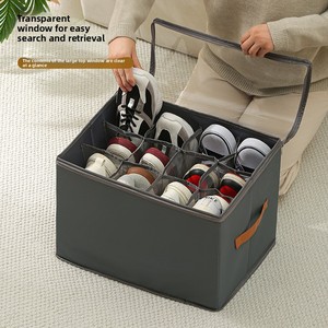 กล่องเก็บของแบบพับได้ขนาดใหญ่ ผ้าอ๊อกซ์ฟอร์ด กันฝุ่น ดีไซน์เรียบง่าย ทันสมัย สีพื้น พร้อมหูหิ้ว พับเก็บได้ ประหยัดพื้นที่ - Product Image 2