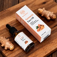 Huile Visage Nourrissante au Curcuma Fermenté, Huile de Graines de Rose Musquée et Vitamine E – Hydratante, Éclaircissante, Réparatrice pour Peaux Sèches – Soin Facial Hivernal