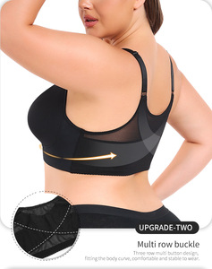 Soutien-gorge ouvert sur le devant soutien-gorge sans fil pour femmes soutien-gorge grande taille à <span class=keywords><strong>gros</strong></span> seins pour femmes 6XL - Product Image 3