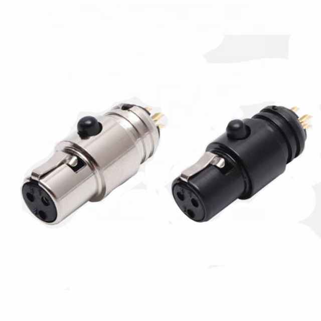 High Quality Mini Xlr Connector XLR Female 3pin Connector Xlr Panel Mount