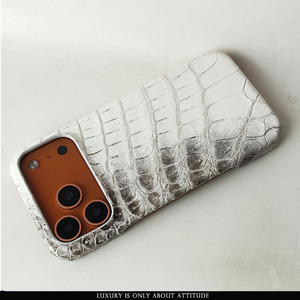 เคสโทรศัพท์มือถือหนังแท้หรูหราคุณภาพสูงแบบ Himalaya Croco Dile สำหรับ <span class=keywords><strong>iPhone</strong></span> 17 <span class=keywords><strong>PROMAX</strong></span> - Product Image 4