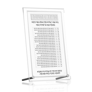 Benutzer definierte Judaica Chanukka Acryl Chanukka Brachos Karte Shavuot Pesach Sabbat Jüdische Lucite Kiddush Karte für Desktop - Product Image 2