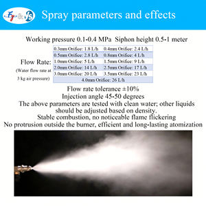 פיית מבער שמן פסולת, פיית דלק מסוג סיפון פליז שתי נוזלי שמן ואוויר ערבוב דוד מבער שמן פיית שמן - Product Image 2