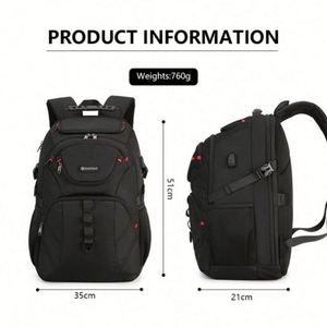 Sac à dos professionnel personnalisé pour le sport, les voyages, imperméable, décontracté, pour ordinateur portable, pour les affaires - Product Image 2