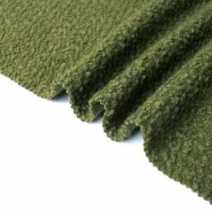 Nouveau style en stock, prix abordable, livraison rapide, tissu doux en <span class=keywords><strong>laine</strong></span> mélangée <span class=keywords><strong>vert</strong></span> mousse avec paillettes brillantes pour robe, costume, manteau - Product Image 1