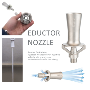 Boquilla Educatora Antiexplosión y Resistente a la Presión para Circulación Mixta, Limpieza Interna, Mezcla y Agitación - Product Image 5