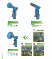 Pistolet d'arrosage Wande haute pression, compact, à jet réglable, poignée souple, contrôle du débit flexible, pour jardin