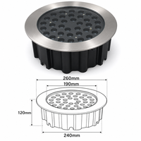 Luz LED RGB para Empotrar en Suelo, 36W 60W 96W, IP67, 12V 24V, Control por Aplicación, para Exteriores, Jardín, Terraza, Piscina, Paisaje, Impermeable, de Aluminio