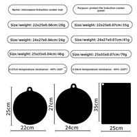 Tapis de protection en silicone pour cuisinière à induction, conducteur thermique, anti-taches d'huile, résistant à la chaleur, compatible avec les plaques de cuisson et la lave-vaisselle