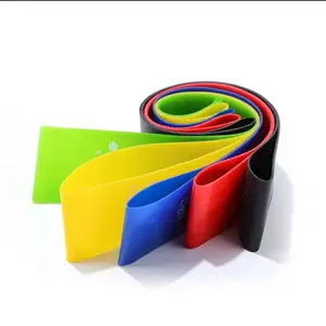 5 seviyeleri spor daire direnç bantları Jiangsu baskılı elastik bant Logo elastik bantlar ile spor salonu için