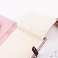 Portafolio de Negocios Personalizado de Cuero PU a Cuadros, Carpeta con Bloc de Notas Legal para Mujer |   Tamaño Carta Legal A4 |   Carpeta de Trabajo