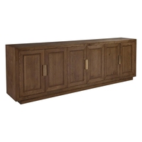 Meuble TV moderne en bois massif avec rangement, style luxe américain, meuble vidéo pour salon et salle à manger