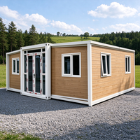 Maison conteneur extensible de luxe 20, 30 ou 40 pieds, étanche, maison préfabriquée moderne, cabane standard, chalet de plage, maisonnette