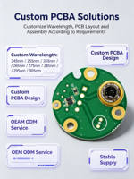 Custom UV LED Purple Detection Instrument Remote Control DC 12V 1-Year Warranty for COD Nitrate Other Parameters (230-320nm