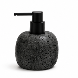 Nature <b>Black</b> Travertine <b>Bathroom</b> <b>Accessories</b> Set, Natural Travertine <b>Bathroom</b> Set, <b>Black</b> Porous Stone <b>Bathroom</b> <b>Accessories</b> - Product Image 3