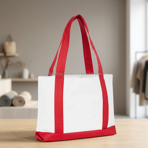 Customizable Cotton Canvas <b>Tote</b> <b>Bags</b> with Letter Pattern Promotional Use <b>Zipper</b> Closure - Product Image 3