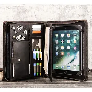 Étui Padfolio personnalisé en cuir, pochette pour tablette, compatible iPad 9.7, iPad Pro 10.2, 10.5