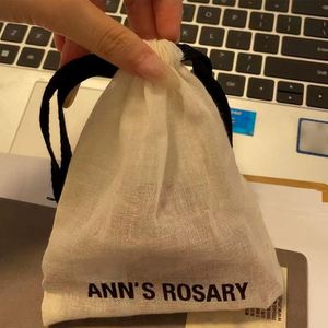 New Popular 100% GOTS Cotton Canvas <b>Drawstring</b> Bag Custom Natural Cotton Dust Bag <b>Pouch</b> with Logo Printing - Product Image 1