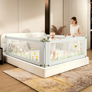 Barrières de sécurité pour lit bébé faciles à installer, lot de 3, barrière de lit sans interstice, compatible avec les matelas Queen et King pour les tout-petits - Product Image 2