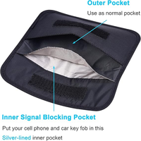 Sac étanche Faraday anti-radiation pour téléphone portable, pochette anti-GPS et anti-RFID, sac Faraday scellé pour téléphone