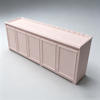 Edgy Luxe Cosmetics Boutique Featuring Tiered Open Shelves, Partial Enclosure Checkout, and Integrated LED Display Shelves
