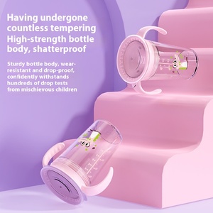 OEM 360 tazas giratorias de dibujos animados para bebés, tapa abatible de doble ASA, botella de agua para bebés a prueba de fugas, taza para bebés sin BPA - Product Image 3