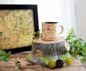 Tasse en céramique en porcelaine avec carte du Comté des Hobbits |   Café Espresso <span class=keywords><strong>Thé</strong></span> Cacao |   Lave-vaisselle grande capacité, compatible micro-ondes |   Sans plomb - Product Image 4
