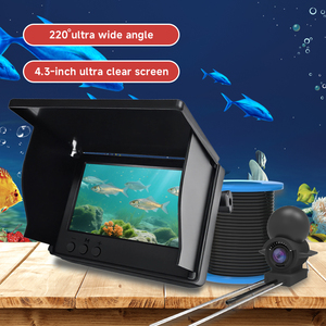 Caméra de pêche vidéo portable Dearsee Caméra <span class=keywords><strong>sous</strong></span>-<span class=keywords><strong>marine</strong></span> de 4,3 pouces avec 12 caméra de recherche de poissons de vision noctur - Product Image 3