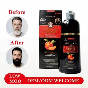 Shampoo colorant capillaire noir à l'extrait de fruits, couvrance grise à 100 %, prix abordable, marque privée - Product Image 3