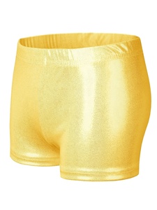 3-14 Kids Girls Ballroom Dance Solid Color <b>Boxer</b> Bottom Dance Shorts For Casual Wear Wear Dancing Outdoors Latin Dance Costumes - Product Image 5