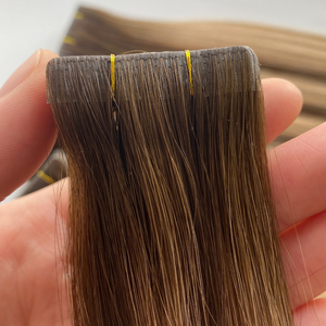 Extensiones de Cabello Humano Virgen 100% de Fábrica al por Mayor, Doble Trama, con Cinta Adhesiva, Color Piano Liso - Product Image 4