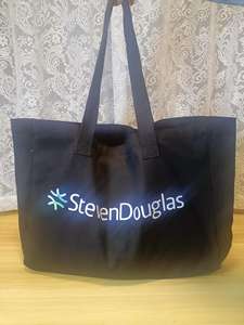 Sac fourre-tout en tissu de coton de grande capacité avec broderie de logo personnalisée Sac fourre-tout en toile extra large naturel - Product Image 2